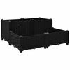 vidaXL Canteiro elevado 80x80x38 cm polipropileno