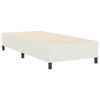vidaXL Estrado de cama plataforma Creme 90 x 190 cm