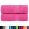 vidaXL Toalhas de bid&eacute; premium SOLUND 2 pcs 30x50 cm 600 gsm rosa