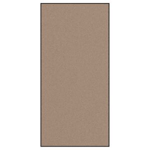 vidaXL Tapete de Entrada Bege e Preto 120 x 250 cm 100% Poliamida