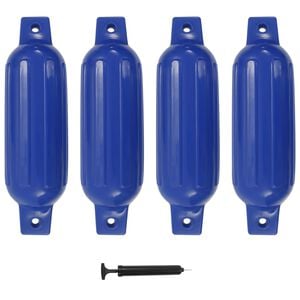 vidaXL Para-choques para barco 4 pcs 41x11,5 cm PVC azul