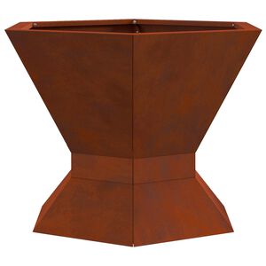 vidaXL Bowl de Fogo Ferro Enferrujado 50 x 50 x 40 cm