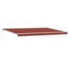 vidaXL Toldo retr&aacute;til Laranja e Marrom 500 x 300 x 165 cm