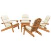 vidaXL 5 pcs conjunto lounge de jardim Adirondack ac&aacute;cia maci&ccedil;a