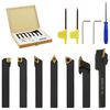 vidaXL 12 pcs conj. ferramentas torneamento intercambi&aacute;vel 8x8mm 70mm