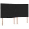 vidaXL Cama com arruma&ccedil;&atilde;o e colch&atilde;o Preto 160 x 200 cm Veludo