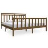 vidaXL Estrutura de cama super king 180x200 cm madeira castanho-mel