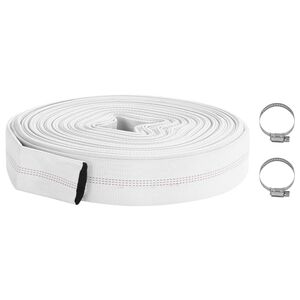vidaXL Mangueira de incêndio 20 m 1" PVC