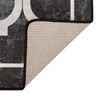 vidaXL Tapete lav&aacute;vel antiderrapante 190x300 cm preto e branco