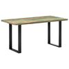 vidaXL Mesa de jantar 160x80x75 cm madeira recuperada maci&ccedil;a