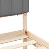 vidaXL Estrutura de Cama com Cabeceira Estofada Cinzento-claro