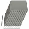 vidaXL Tapete de Fundo para Piscina 50 unid. Cinzento 18 m&sup2; Espuma EVA