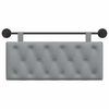 vidaXL Cabeceira Suspensa Cinzento-claro 110 x 55 x 7 cm tecido