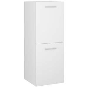 vidaXL Arm&aacute;rio de casa de banho 30x30x80cm derivados de madeira branco