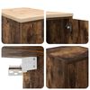 vidaXL Arm&aacute;rios de garagem 2 pcs derivados de madeira carvalho fumado