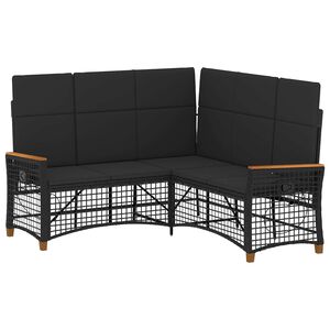 vidaXL Conjunto de Sof&aacute; Reclinado para Jardim 5-N&uacute;mero de lugares