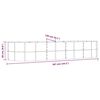 vidaXL Canteiro elevado jardim 367x140x68 a&ccedil;o galvanizado antracite