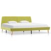 vidaXL Estrutura de cama 180x200 cm tecido verde