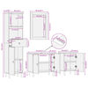 vidaXL 4 pcs conj. m&oacute;veis p/ casa de banho madeira de mangueira maci&ccedil;a