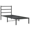 vidaXL Estrutura de cama com cabeceira 80x200 cm metal preto