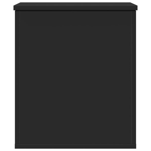 vidaXL Caixa de arruma&ccedil;&atilde;o 40x42x46 cm derivados de madeira preto