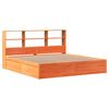 vidaXL Cama sem colch&atilde;o 200x200 cm pinho maci&ccedil;o castanho-mel