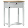 vidaXL Mesa console Branco 55 x 35 x 73 cm Madeira de Pinheiro S&oacute;lida