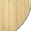 vidaXL Tapete redondo 100 cm bambu natural claro