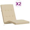 vidaXL Almofad&otilde;es p/ cadeira de terra&ccedil;o 2 pcs tecido oxford bege