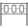 vidaXL Cabeceira de cama 100 cm metal preto