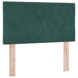 vidaXL Cabeceira com cabeceira Verde-escuro 80 cm Veludo