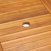 vidaXL 7 pcs conjunto de jantar para jardim madeira de teca maci&ccedil;a
