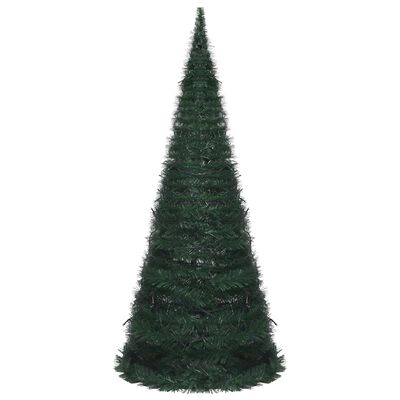 vidaXL Árvore Natal pop-up artificial pré-iluminada 210 cm verde