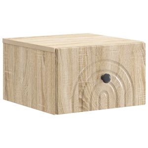 vidaXL Gabinete de Canto Montado na Parede com gaveta Carvalho Sonoma