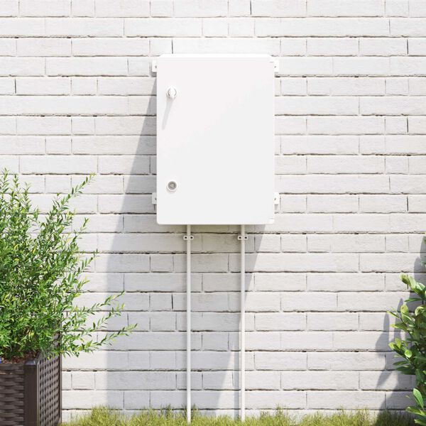 vidaXL Arm&aacute;rio de Controle Cinzeto 47 x 20 x 60 cm Pl&aacute;stico ABS