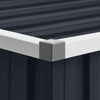 vidaXL Abrigo de jardim 195x198x159 cm aço galvanizado antracite