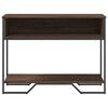 vidaXL Mesa consola 100x35x74,5 cm derivados madeira carvalho castanho
