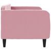 vidaXL Sof&aacute;-cama 80x200 cm veludo rosa