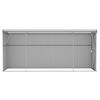 vidaXL Abrigo de jardim de parede castanho 118x382x178 cm a&ccedil;o galvanizado