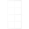 vidaXL Porta deslizante vidro ESG fosco e alum&iacute;nio 102,5x205 cm branco