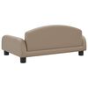 vidaXL Cama para c&atilde;es 70x45x30 cm couro artificial cappuccino