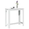 vidaXL Mesa de bar 102x50x103,5 cm derivados de madeira branco