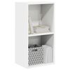 vidaXL Estante com 2 prateleiras 40x30x76,5 cm contraplacado branco