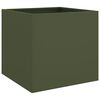 vidaXL Vaso/floreira 42x40x39 cm a&ccedil;o verde azeitona