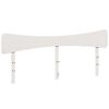 vidaXL Cabeceira 180 cm madeira de pinho maci&ccedil;a branco