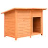 vidaXL Casota para c&atilde;o pinho e abeto maci&ccedil;os 120x77x86 cm