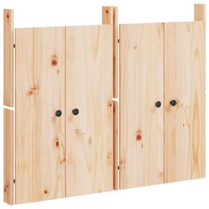 vidaXL Portas de cozinha para exterior MEPPEL 2 pcs 50x9x82 cm pinho maci&ccedil;o