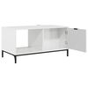 vidaXL Mesa de centro com gaveta Branco Brilhante 90 x 49 x 46 cm