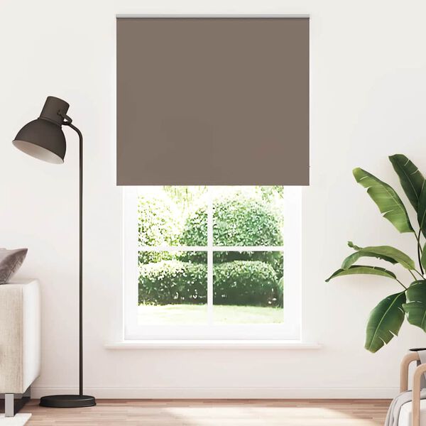 vidaXL Persiana de enrolar 135x210 cm largura tecido 131,6cm poli&eacute;ster