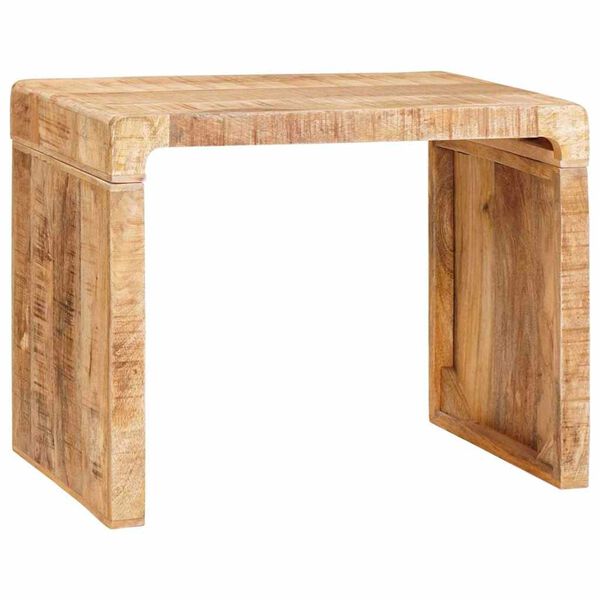 vidaXL Mesa de apoio Castanho 60 x 35 x 46 cm Madeira de manga maciça